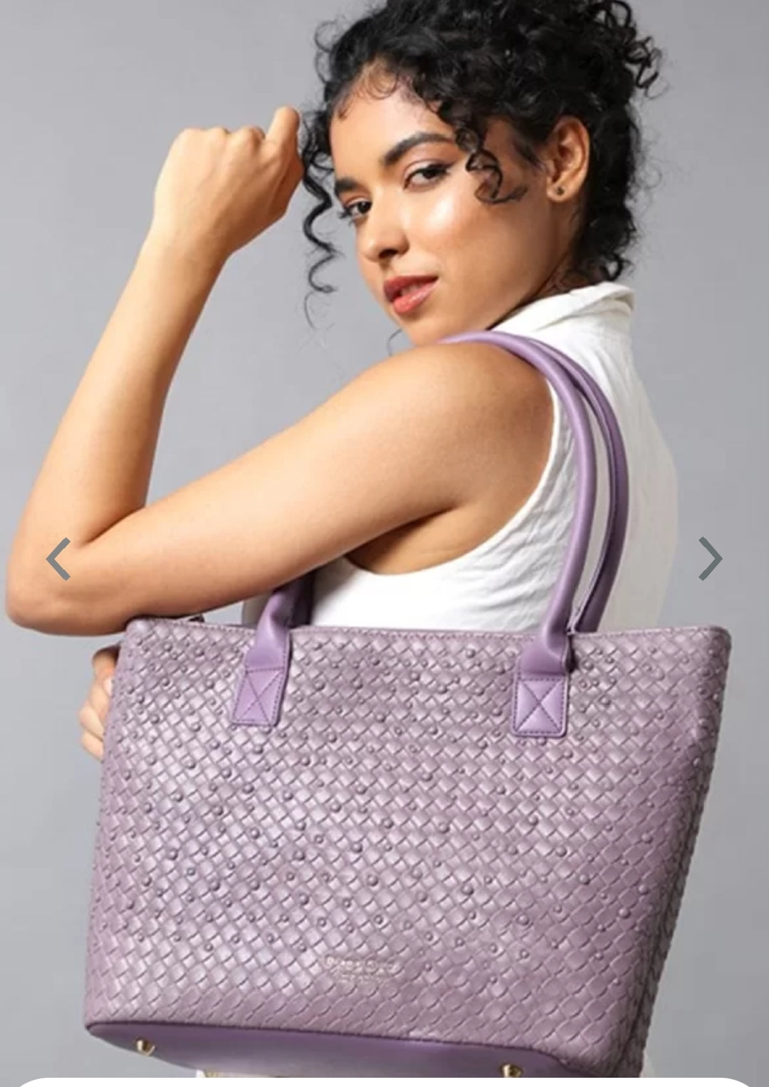 Handheld Textured Structured Bag