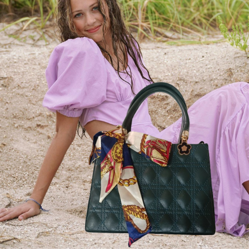 green color handbags for women