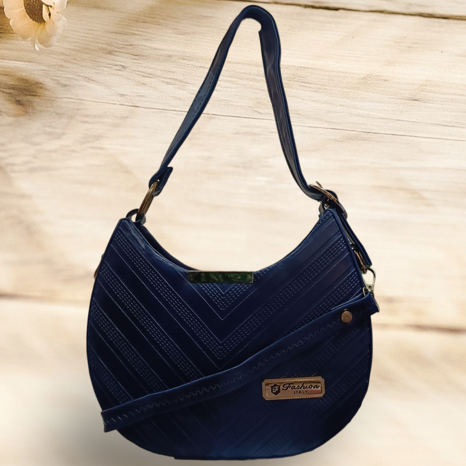 blue color handbags
