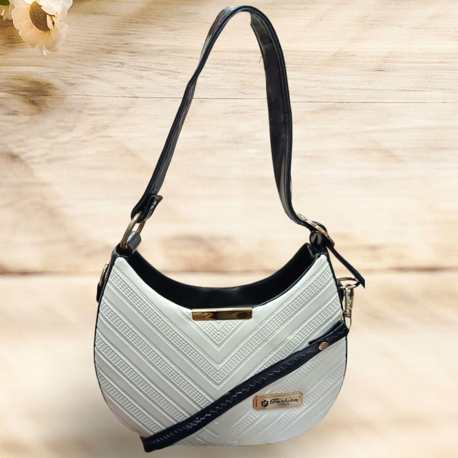 handbag white color